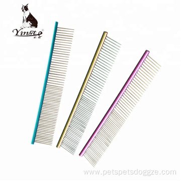 Steel Pet Cat Dog Hair Grooming Flea Comb